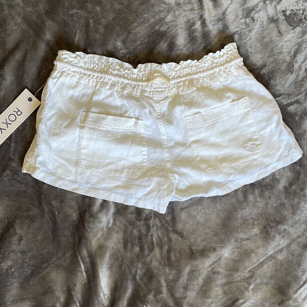 Cream Roxy Oceanside Shorts - Picture 2 of 2